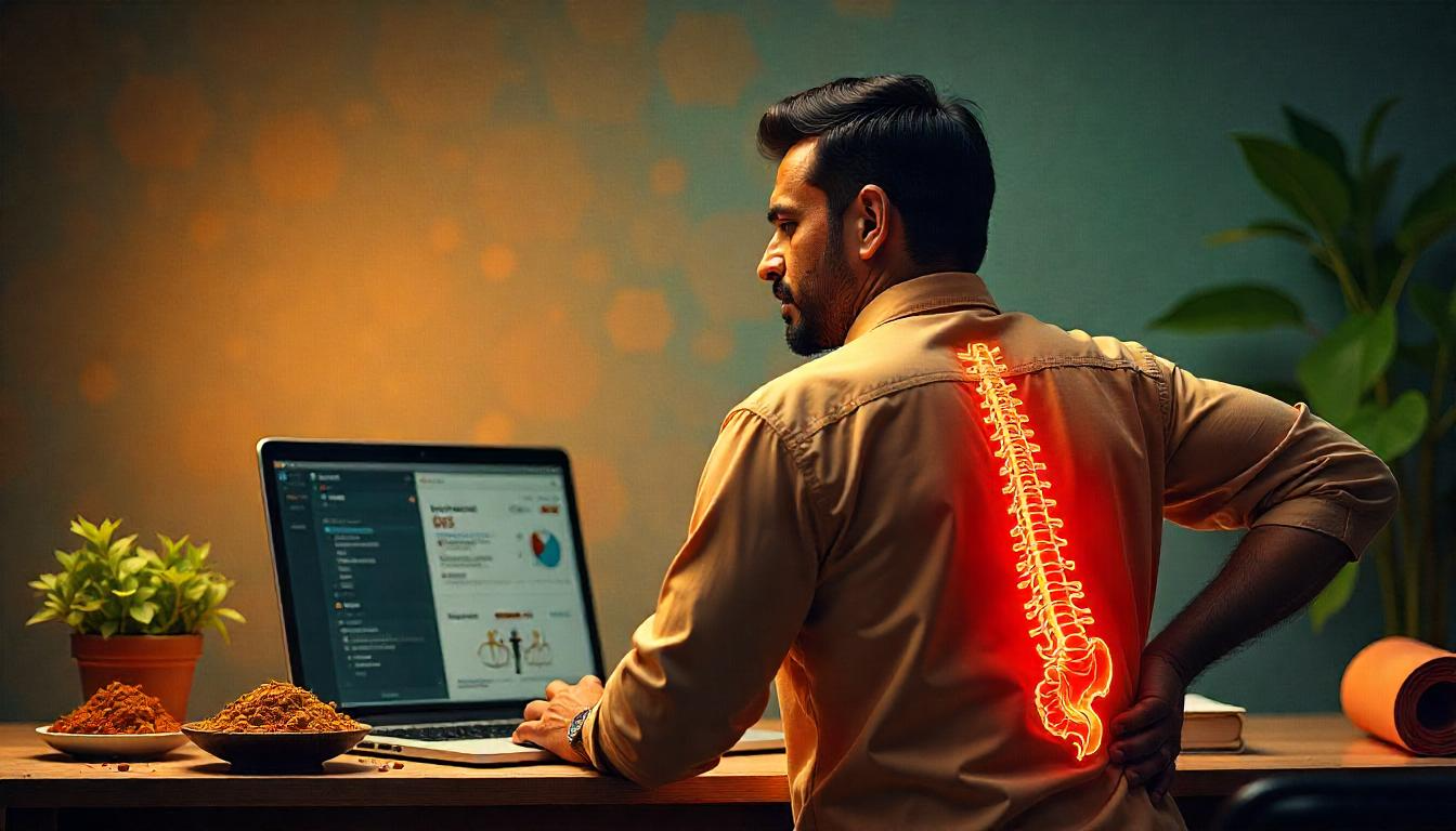 कमर दर्द का सम्पूर्ण समाधान: आयुर्वेद, योग, दिनचर्या और विज्ञान के अनुसार उपचार